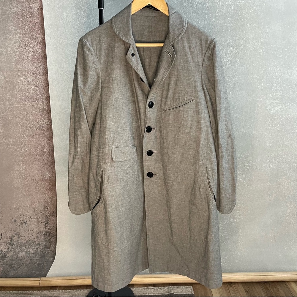 Y’s Yohji Yamamoto Gray light trench pea coat